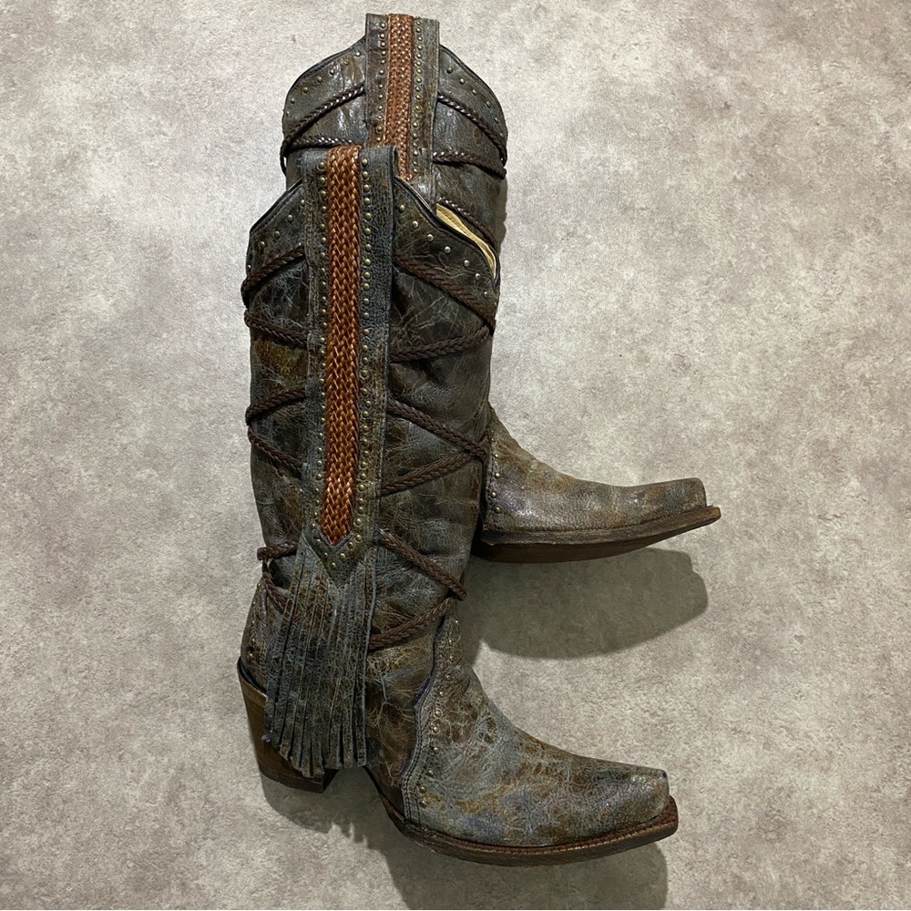 Vintage Corral Leather Western Boots Size 9